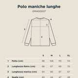 Polo maniche lunghe panna