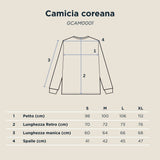 Camicia coreana blu