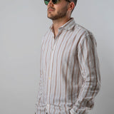 Blue striped shirt