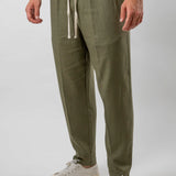 Black capri trousers