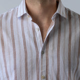 Blue striped shirt