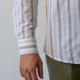 Blue striped shirt