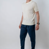 Polo in maglia beige