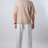 Polo Collo V Beige