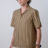 Polo Bowling Righe Beige