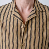 Polo Bowling Righe Beige