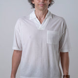Polo Collo V Bianco