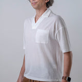 Polo Collo V Bianco