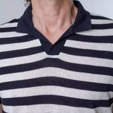 Polo Collo V Riga Blu