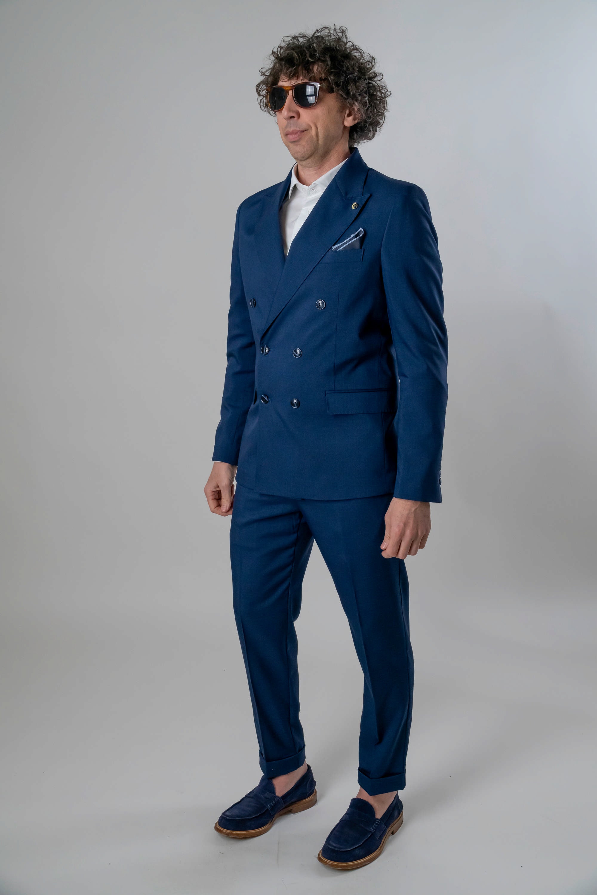 Abito doppio petto blu