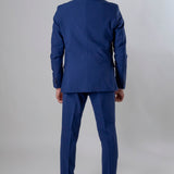 Abito mono petto blu