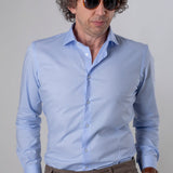 Camicia classica azzurra