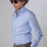 Camicia classica azzurra