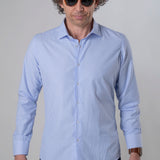Camicia riga azzurra
