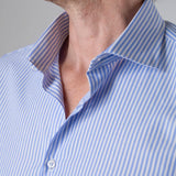 Camicia riga azzurra