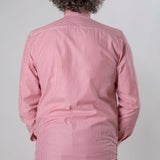 Camicia riga bordeaux