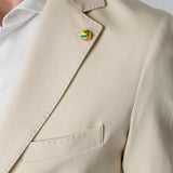 Giacca punto milano panna