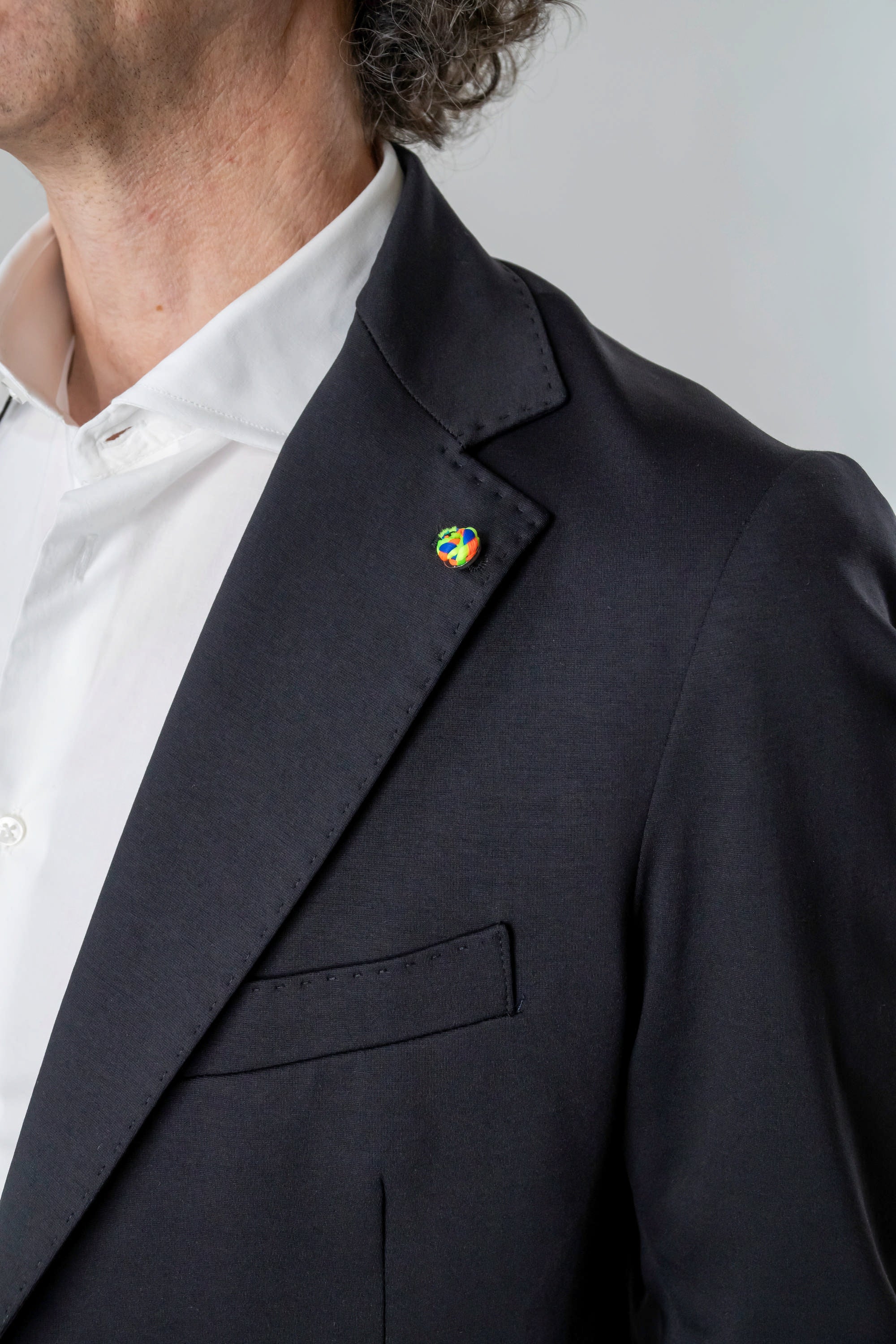 Giacca punto milano nera