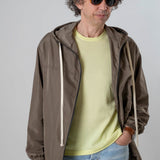 Giubbino impermeabile marrone