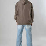 Giubbino impermeabile marrone