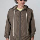 Giubbino impermeabile marrone