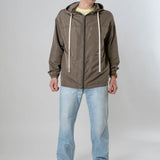 Giubbino impermeabile marrone