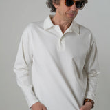 Polo maniche lunghe panna