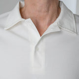 Polo maniche lunghe panna