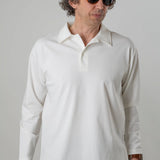 Polo maniche lunghe panna