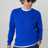 Maglia girocollo blu