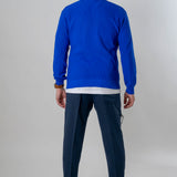 Maglia girocollo blu