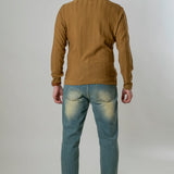 Polo maniche lunghe marrone