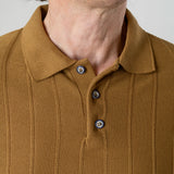 Polo maniche lunghe marrone