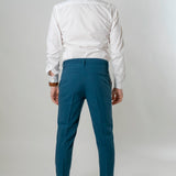 Pantalone capri ottanio