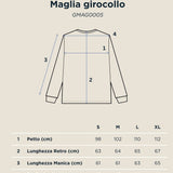 Maglia girocollo blu