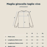 Maglia girocollo taglio vivo