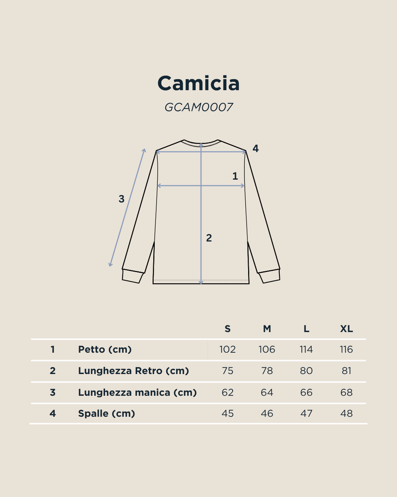 Tabella taglie per Camicia floreale