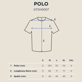 Polo in maglia blu